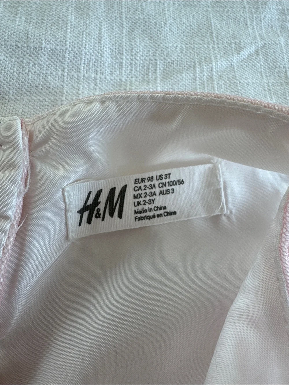H&M Pink Sequin Bodice Rainbow Tulle Party Dress
